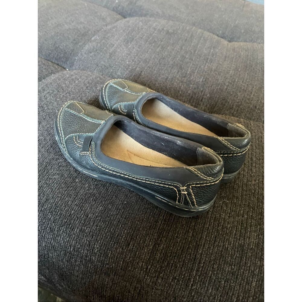 Clark's Womens Black Soft Cushion Evianna Fig Slip On Loafer Flats Size 7.5 - Picture 9 of 13